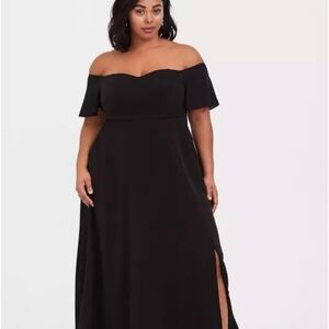 Torrid Black Strapless Dress